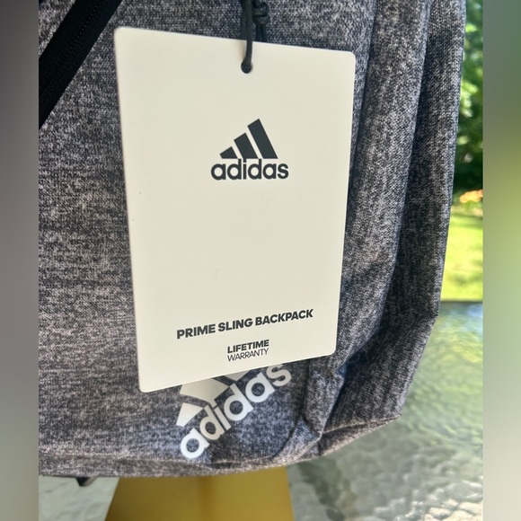 NWT- Adidas  Prime Blend sling Backpack - Gray/Black - Picture 2 of 9